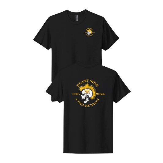 Mohawk Skull Short-Sleeve T-Shirt - Beast Side