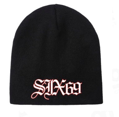 Black Six69 Beanie